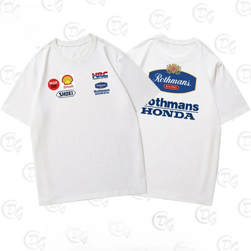 Sports and Leisure Loose Bottoming Shirt Hasegawa Lok Fumen NSR Locomotive Motorcycle Riding Clothes Men'S Short-Sleeved T-Shirt