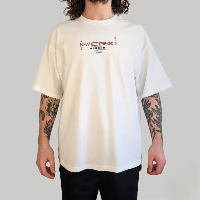 2025 Summer  Automobile and Motorcycle Clothing Comfortable Classic Logo Pattern Licensed Clothing Shortsleeved T-Shirt Top