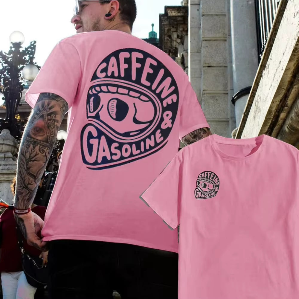 2025 Latest Original Pattern Printed Cotton T-Shirt Men'S Summer Casual Top Short Sleeve Classic Fashion Crew-Neck T-Shirt